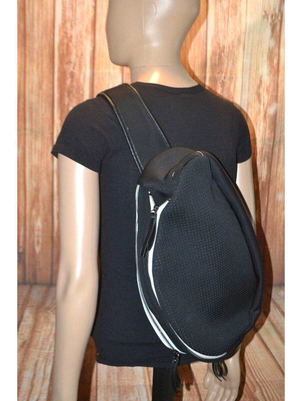 Sol And Selene Black & White Sling Athletics Tennis Pickleball Backpack